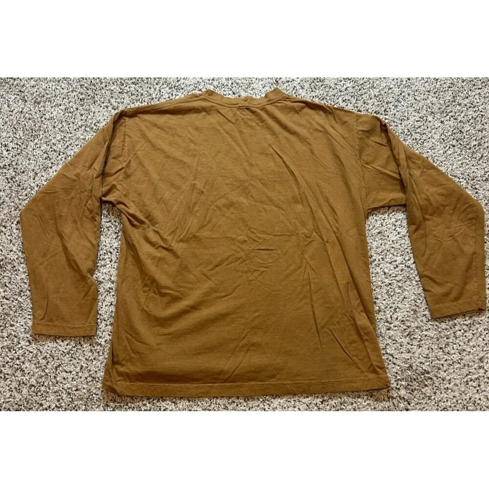 Vintage Guess By Georges Marciano Brown Long Sleeve T Shirt Mens Sz XLarge - Picture 4 of 6